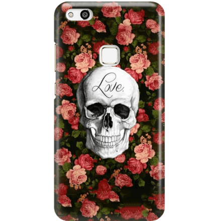 Etui na telefon Huawei P10 Lite Róże Czaszka