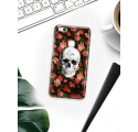 Etui na telefon Huawei P10 Lite Róże Czaszka